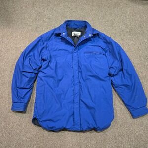 Vintage L.L. Bean Puffer Jacket Mens Medium Blue Goose Down Insulated Outdoors